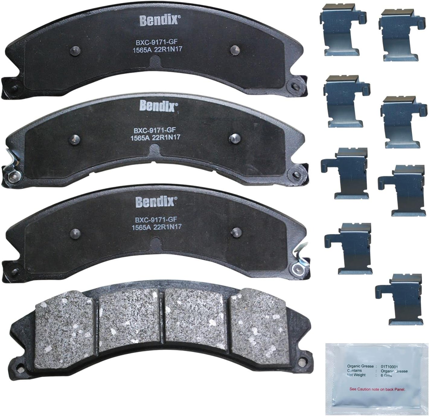Bendix Priority1 CFC1565A Disc Brake Pad Set for Chevrolet & Nissan