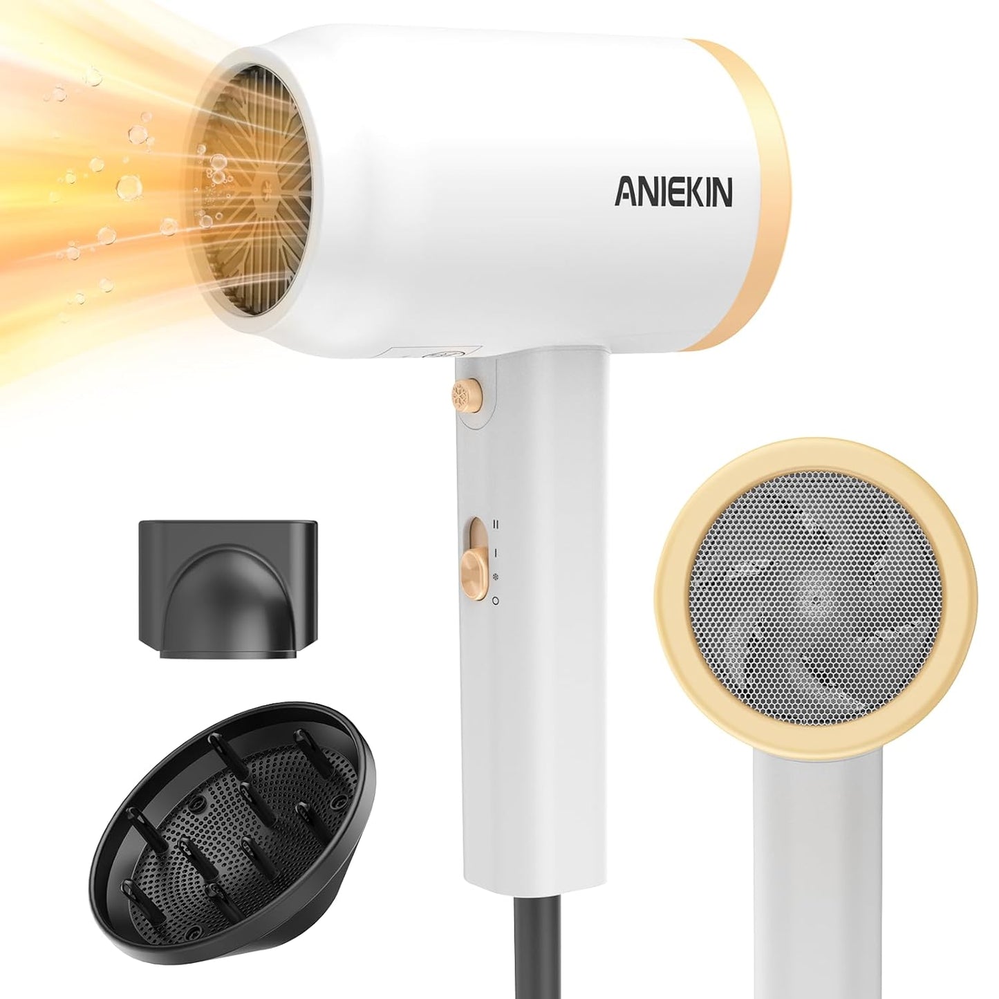 Fast Drying ANIEKIN Hair Dryer - Lightweight Power!