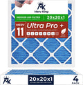 20x20x1 Air Filter 4-Pack MERV 11 - High Capture Home Filters