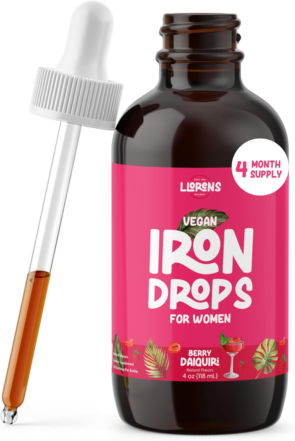 Iron Supplement for Women Drops with 20mg Polysaccharide Complex