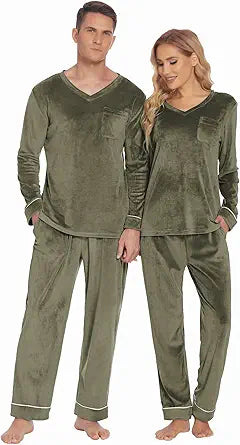 Ekouaer Couples Matching Pajamas Sets for Cozy Sleepwear