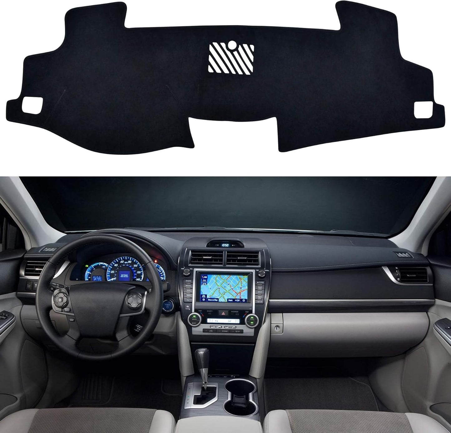 SPEEDWOW Dashboard Cover Mat for Toyota Camry 2012-2017 Models