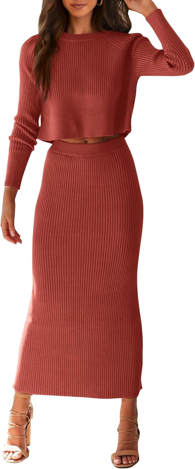 PRETTYGARDEN Women's 2 Piece Sweater Set for Stylish Fall Looks