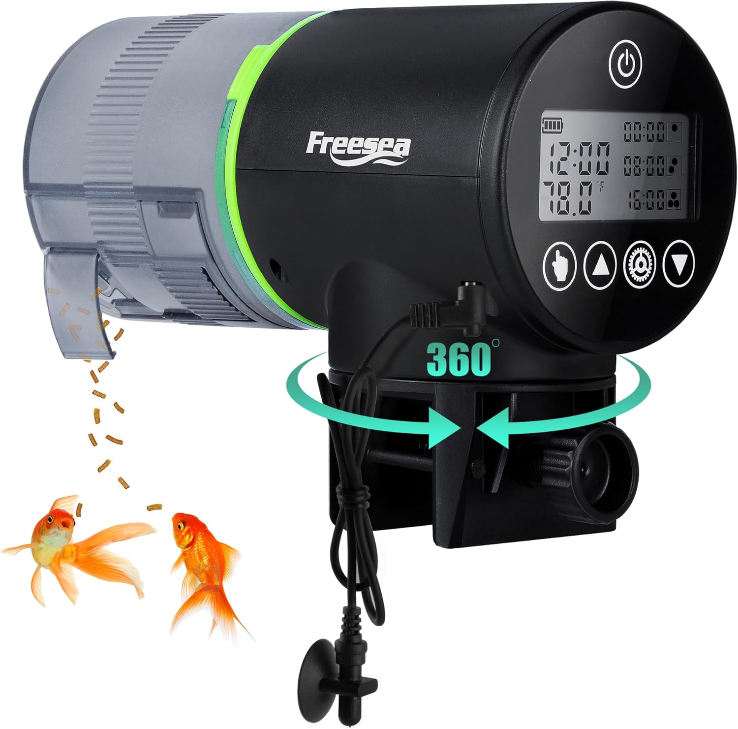 FREESEA Auto Fish Feeder - Convenient & Programmable!