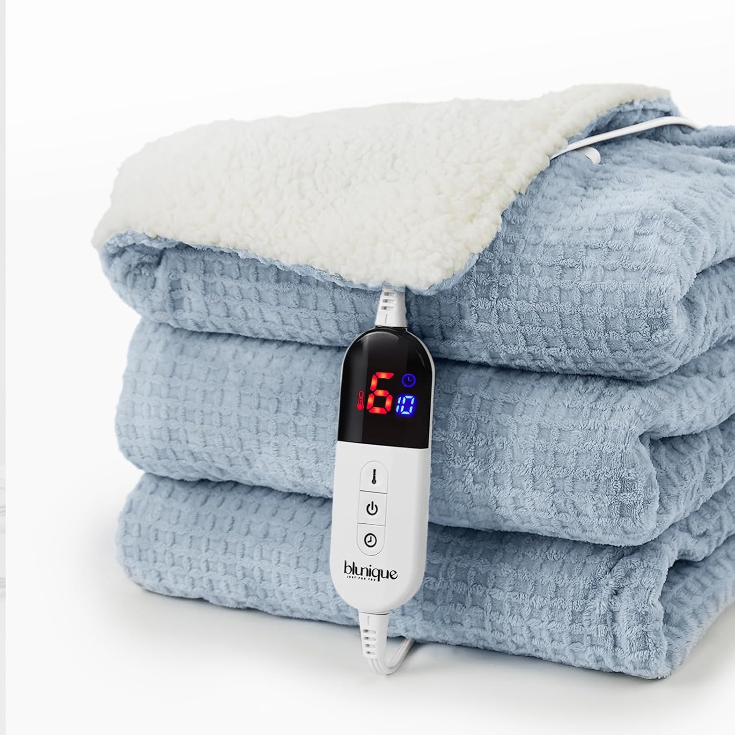 Heated Blanket Electric Blanket Twin Waffle for Cozy Comfort