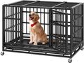 54/48/38 in Heavy Duty Indestructible Dog Crate for Large Dogs