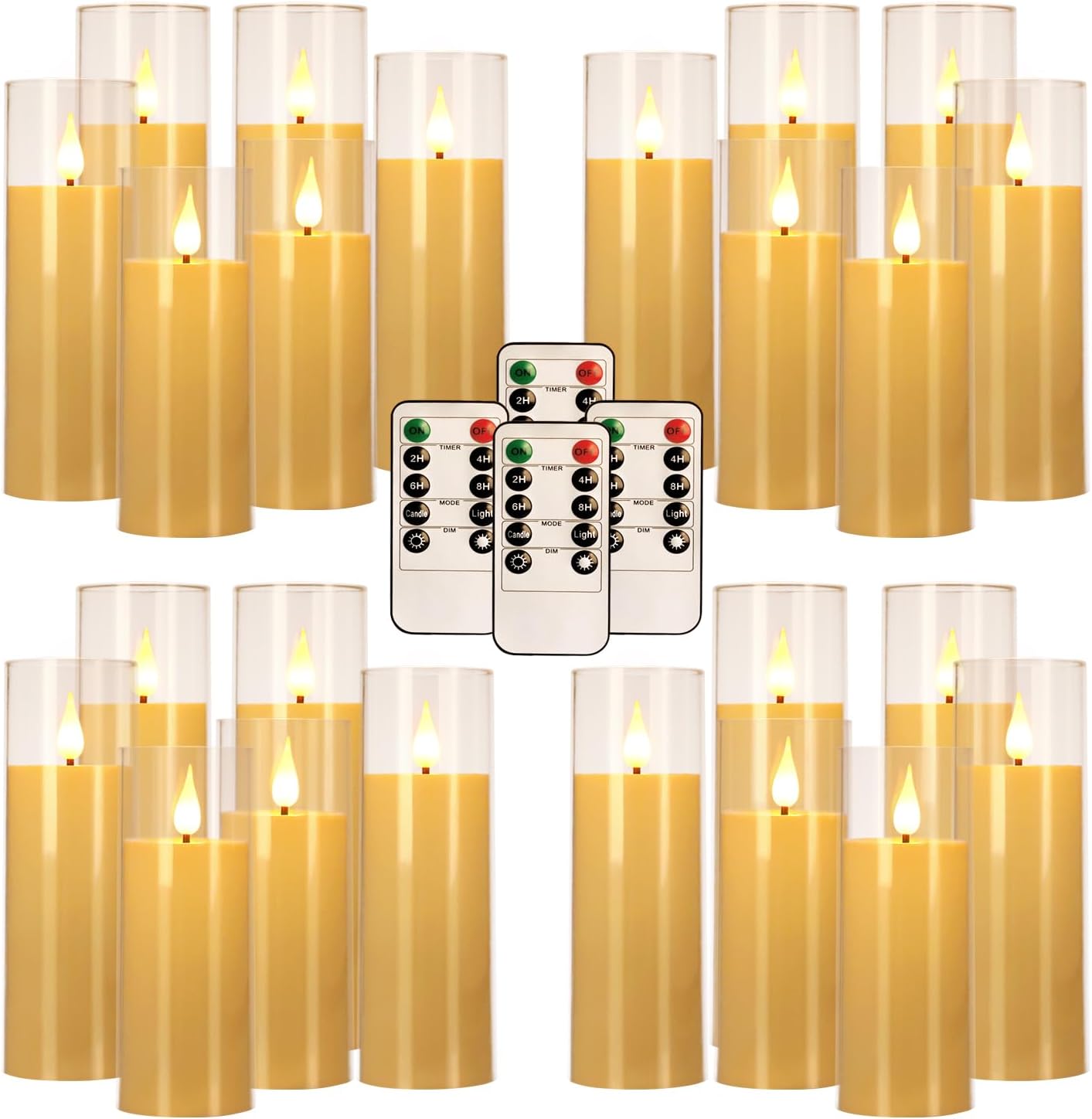 24 Pack LED Flameless Candles Set for Home Decor and More