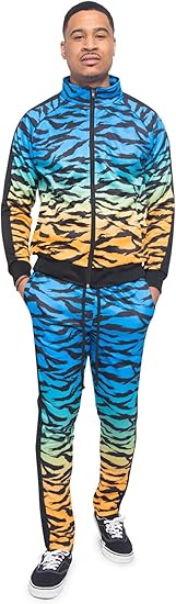 G-Style USA Men's Side Stripe Zipper Jacket Tracksuit Review