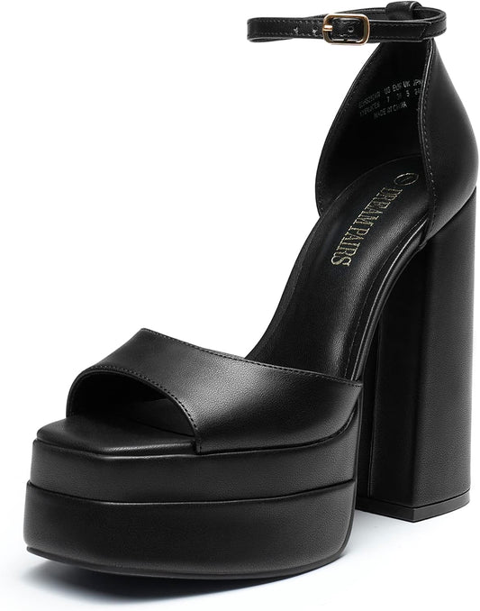 DREAM PAIRS High Heels Chunky Block Platform Heels for Women