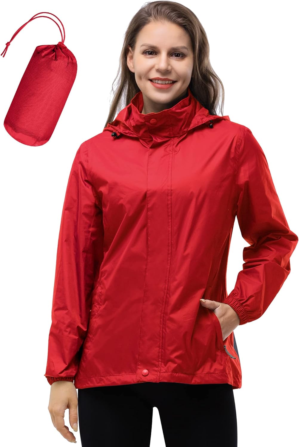 33,000ft Women's Rain Jacket Waterproof Lightweight Packable