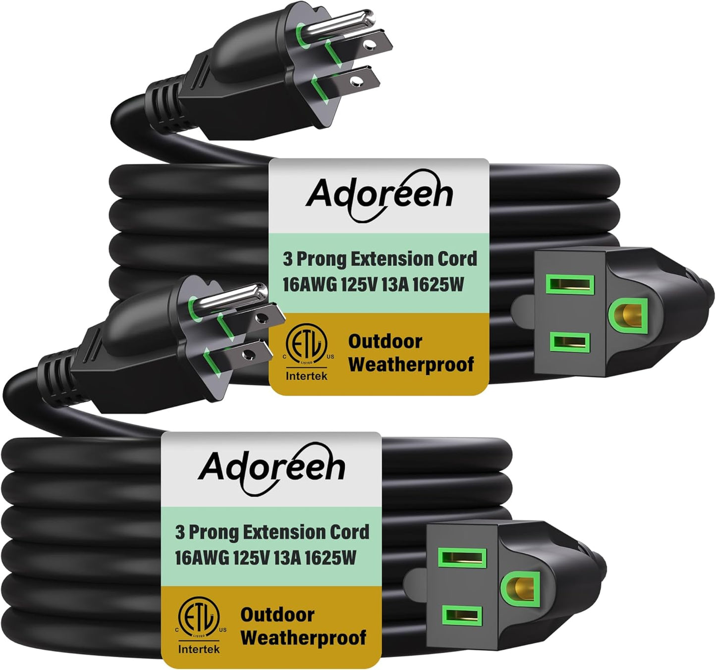 Adoreen Outdoor Power Extension Cord 50 Ft Heavy Duty Cable