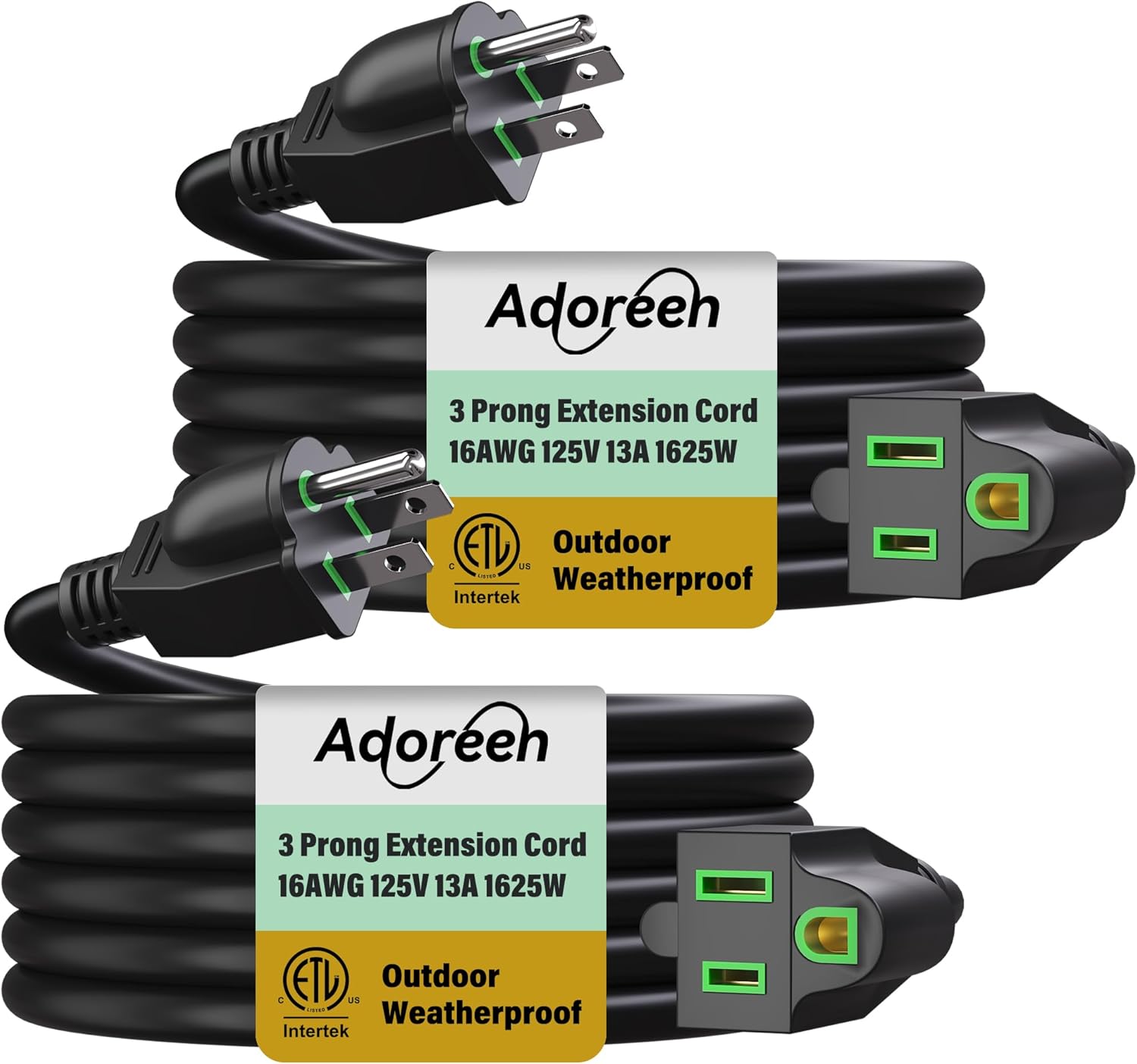 Adoreen Outdoor Power Extension Cord 50 Ft Heavy Duty Cable
