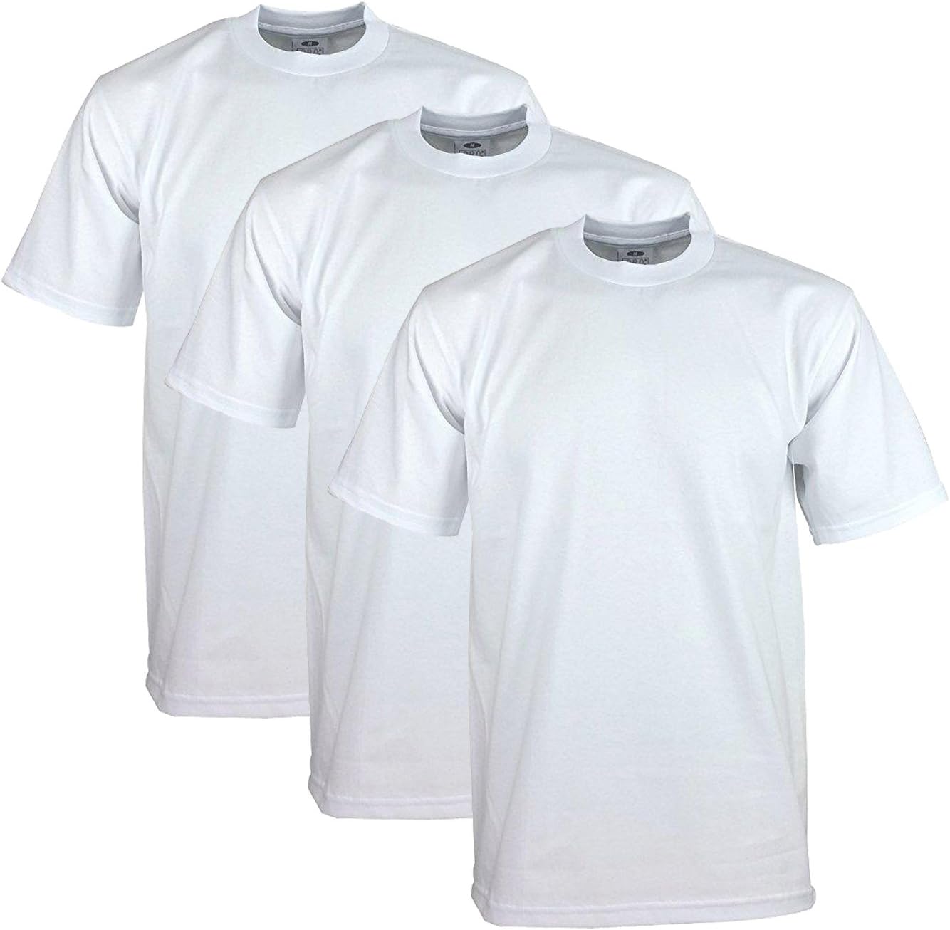 Pro Club Men's Heavyweight Cotton Crew Neck T-Shirt 3-Pack