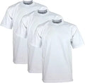 Comfortable Men's Heavyweight Cotton T-Shirts Crew Neck 3-Pack