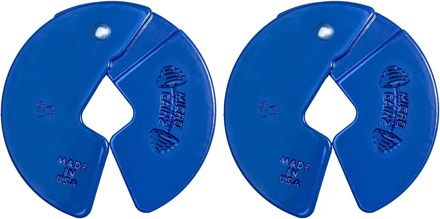 Micro Gainz 1.25lb Fractional Weight Plates for Dumbbell Training