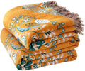 Boho Throw Blanket for Bed 100% Cotton 60ft x 80ft - Soft All-Season