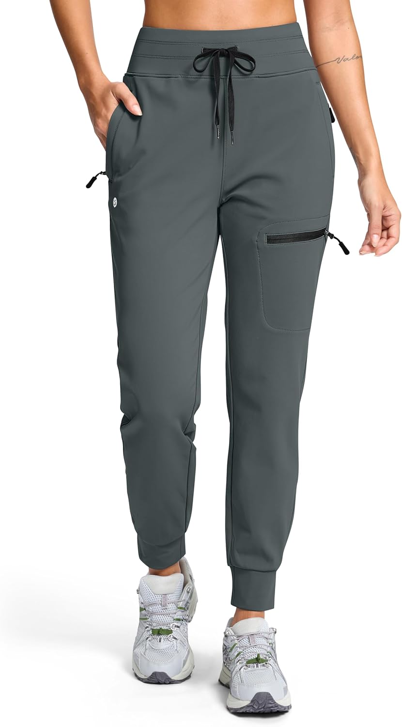Fleece Lined Joggers for Women - Warm Water Resistant Pants