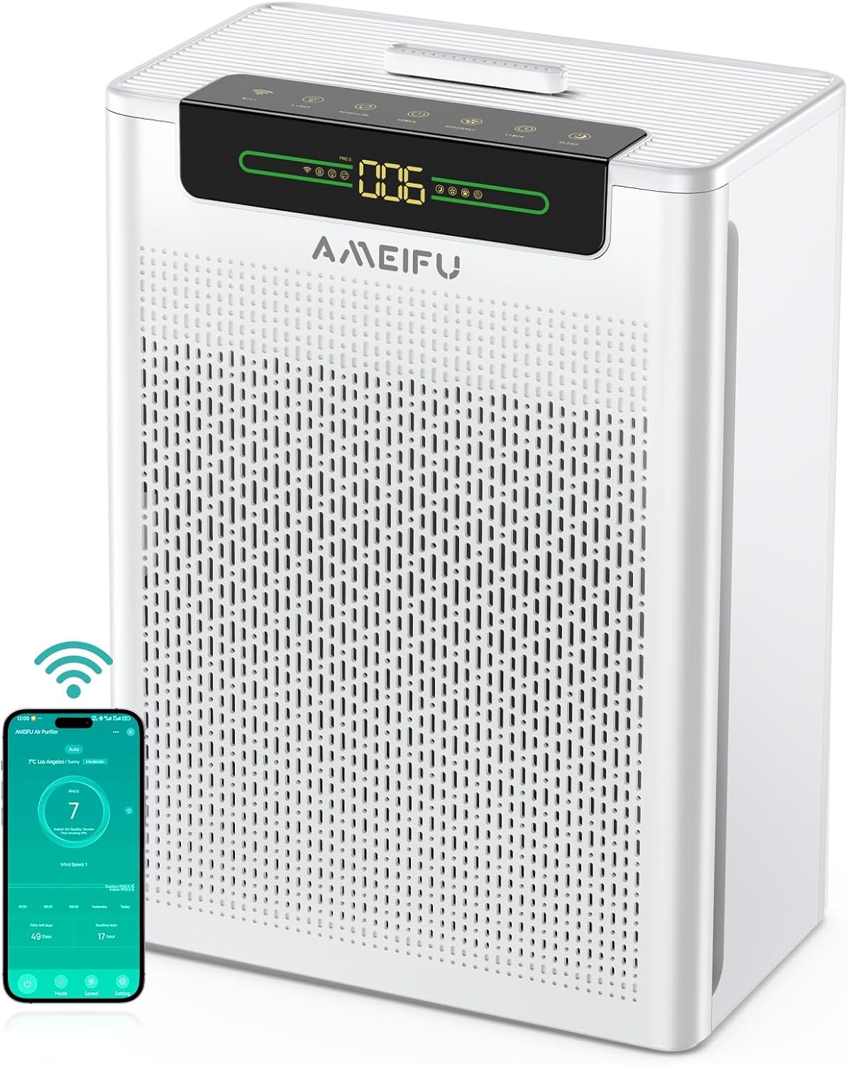 Powerful Air Purifier for Home Large Room with Smart Control