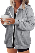 Plus Size Zip Up Hoodies Sweatshirt - Warm, Soft and Inclusive Fit