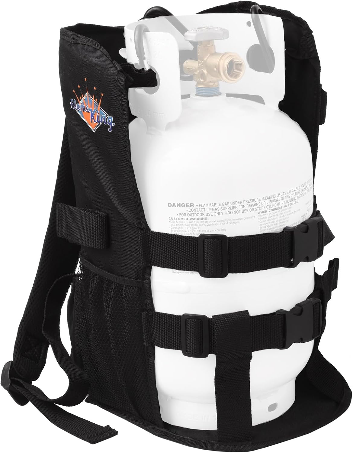 Flame King Propane Tank Backpack Carrier for 5LB or 10LB Tanks