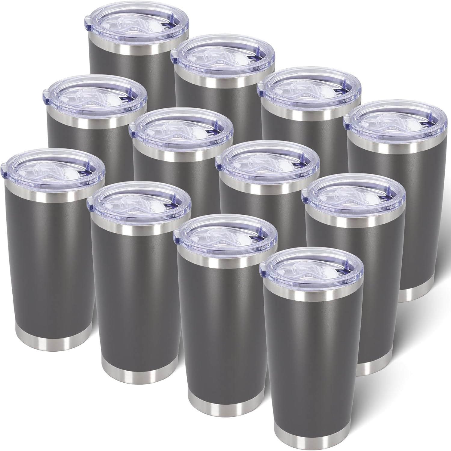 20oz Stainless Steel Tumblers with Lid for Hot and Cold Drinks