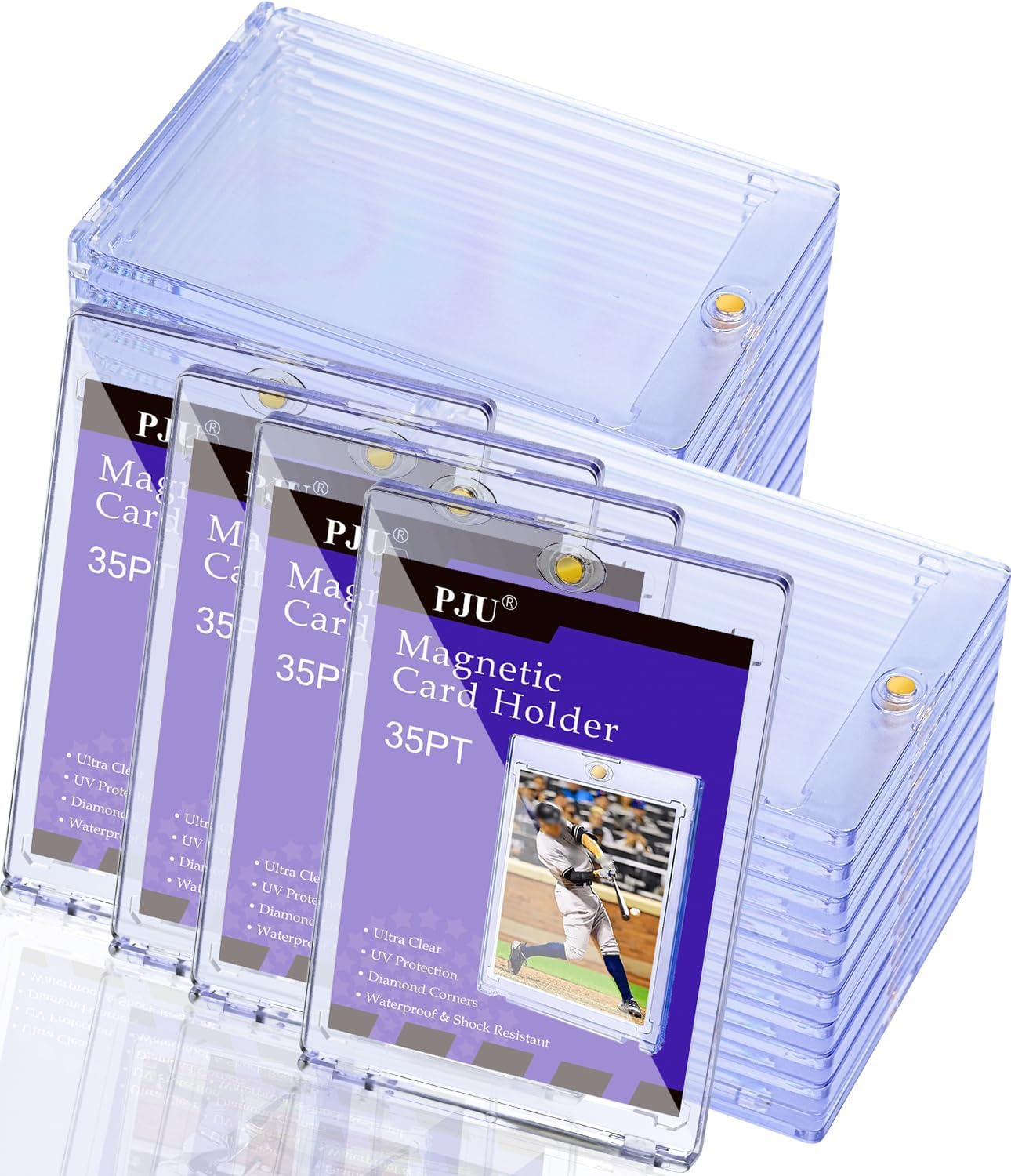 PJU 120ct Magnetic Card Holder for Trading Cards Protection