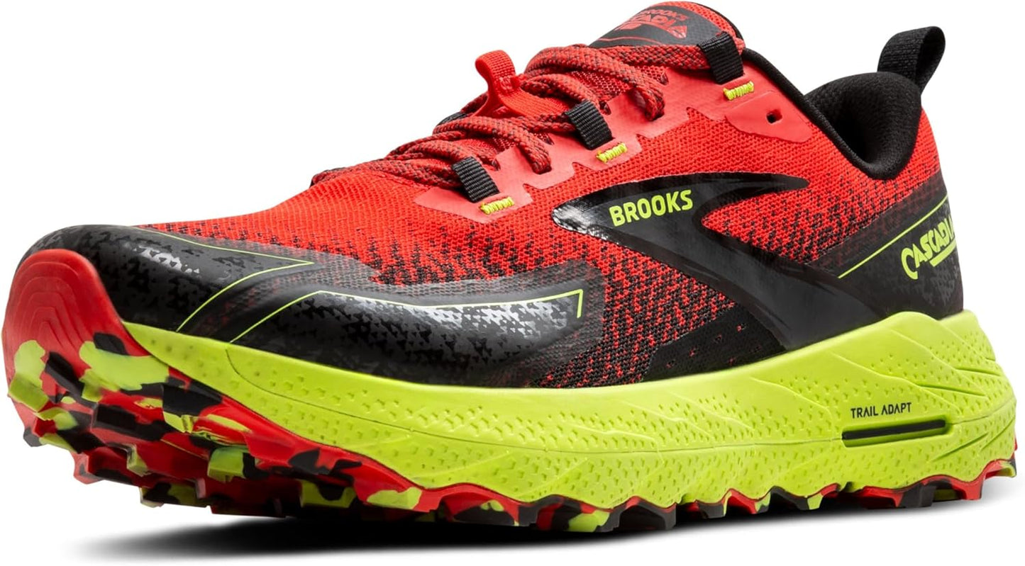 Brooks Mens Cascadia 18 Trail Running Shoe for Mountain Hikes