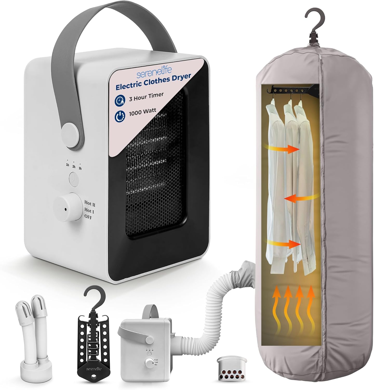 SereneLife Portable Clothes Dryer: Dry & Refresh Anywhere!