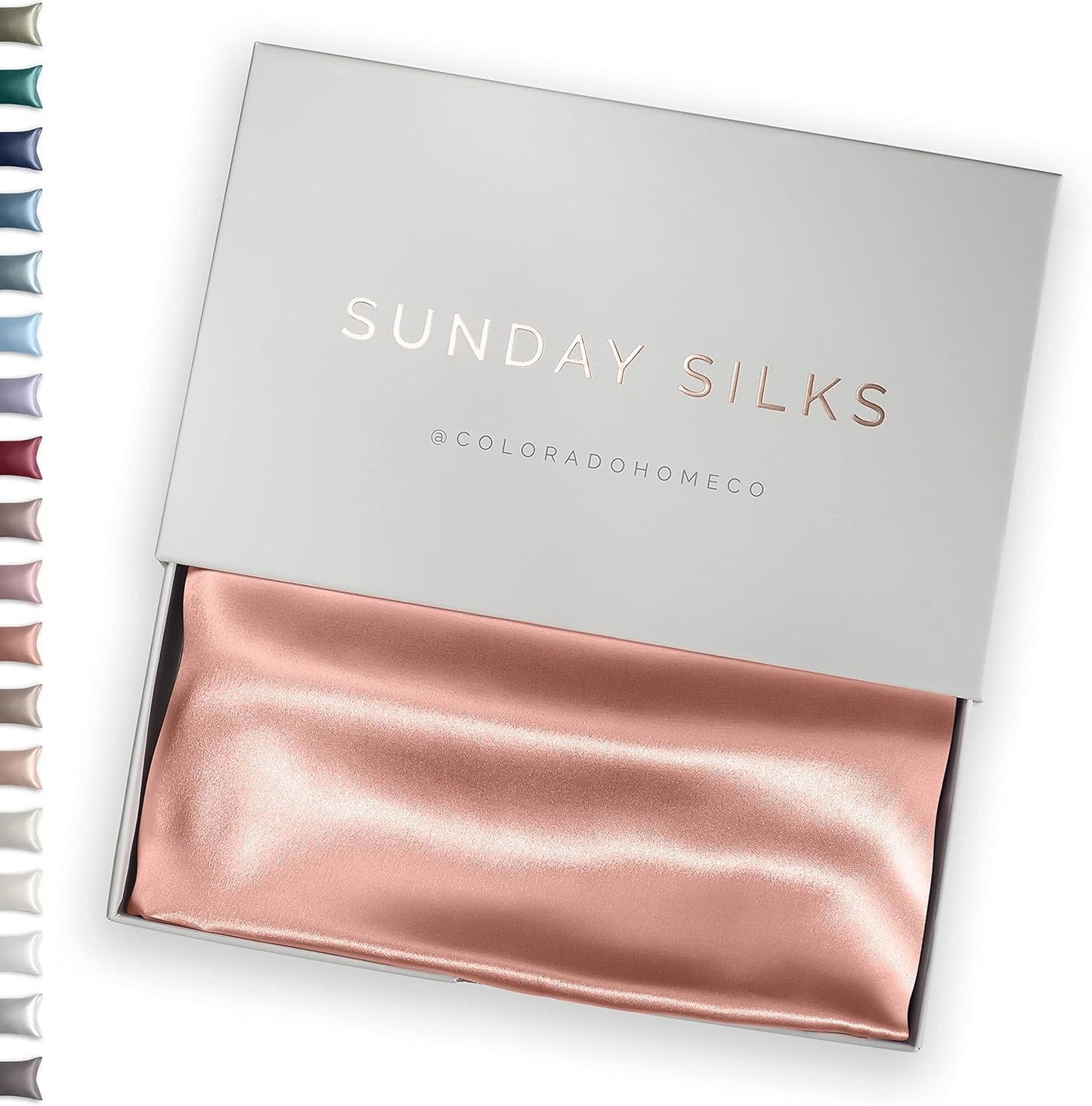 SUNDAYSILKSTM Premium Silk Pillow Cases by Colorado Home Co