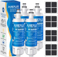 PUREPLUS LT700P Replacement Refrigerator Water and Air Filter 4Pack