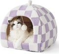 Lesure Cute Cat Beds for Indoor Cats - Cozy 2 in 1 Cat Cave
