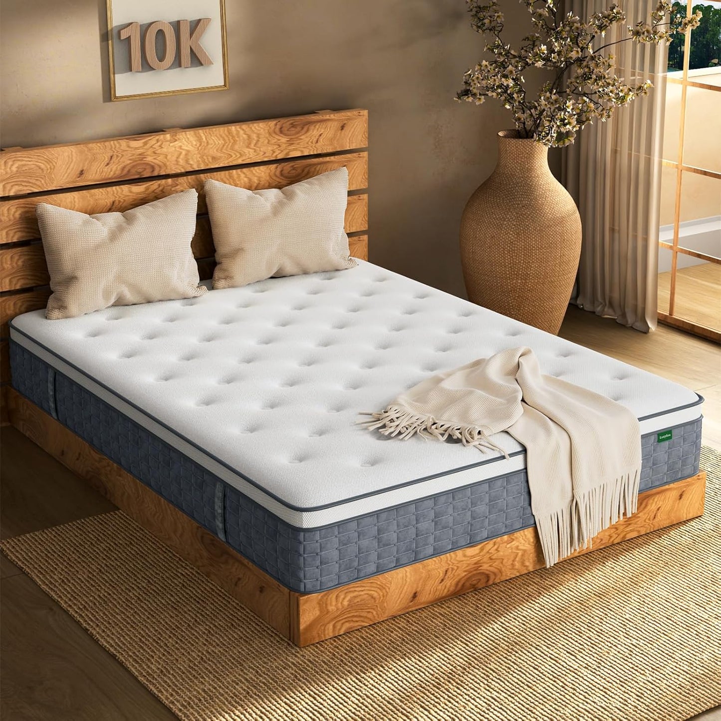 King Mattress with Pocket Spring for Motion Isolation & Comfort
