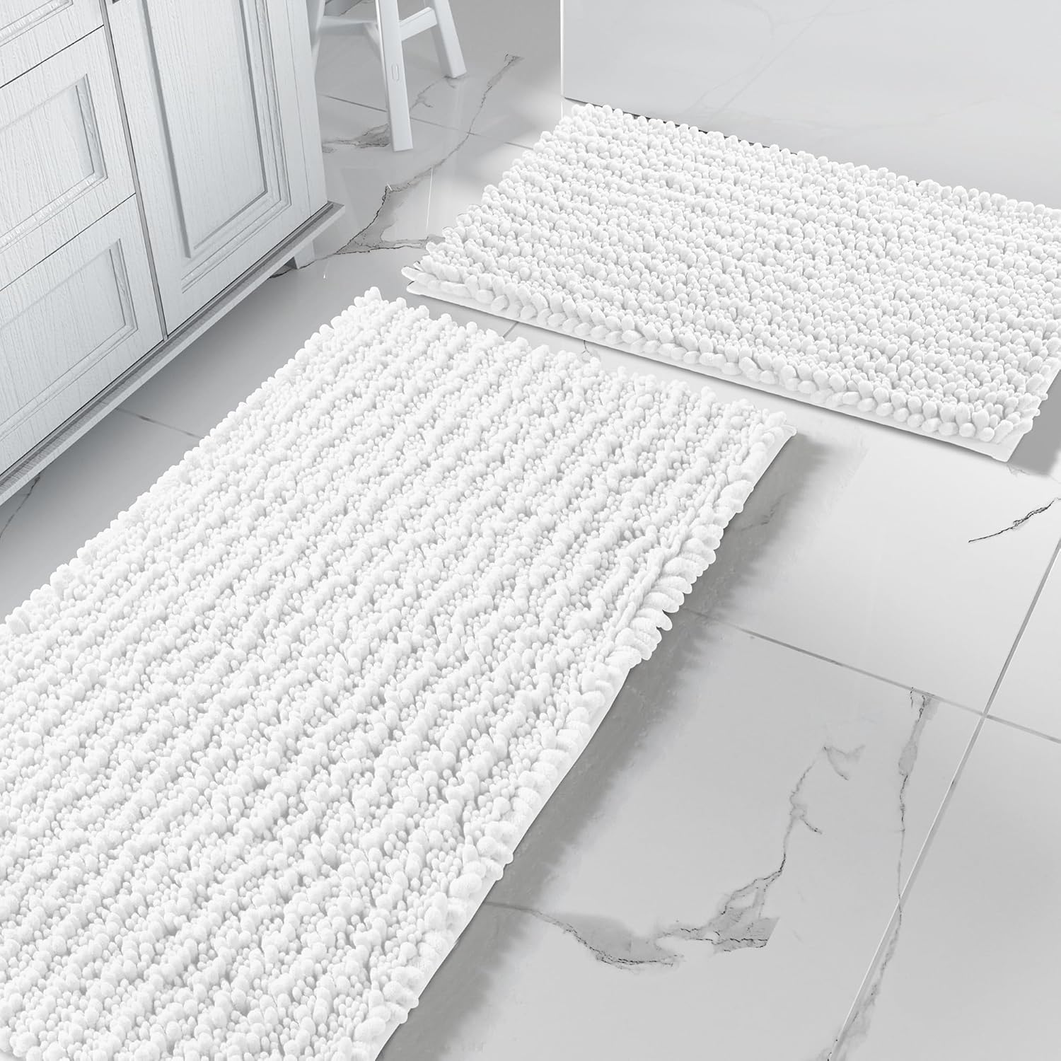 Yimobra Bathroom Rugs Sets - Quick Dry Luxury Chenille Mat