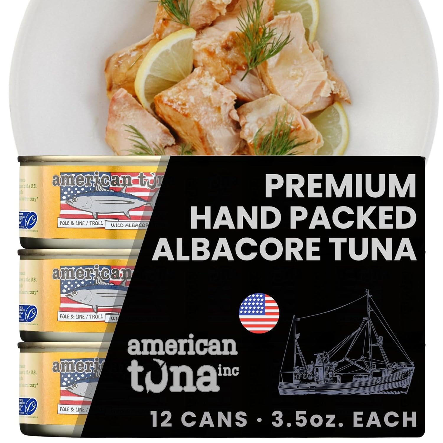 Sushi-grade Wild Albacore Tuna Fish - Premium Canned Tuna