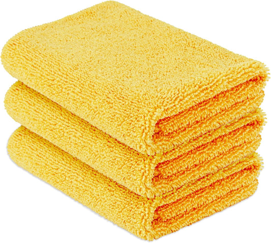 Basics 3-Pack Microfiber Car Drying Towels - Scratch-Free Absorbent!