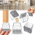Square Chair Leg Floor Protectors 24PCS - Thick Silicone Caps