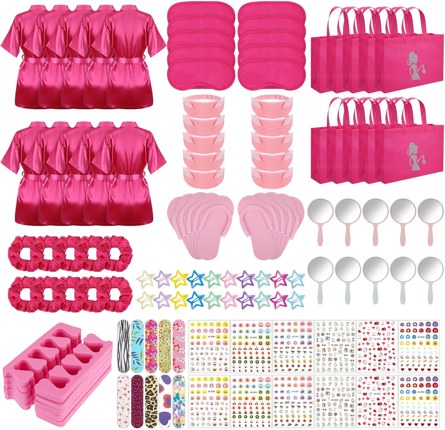 122 Pcs Kids Spa Party Favors Kit for Slumber & Birthday Fun