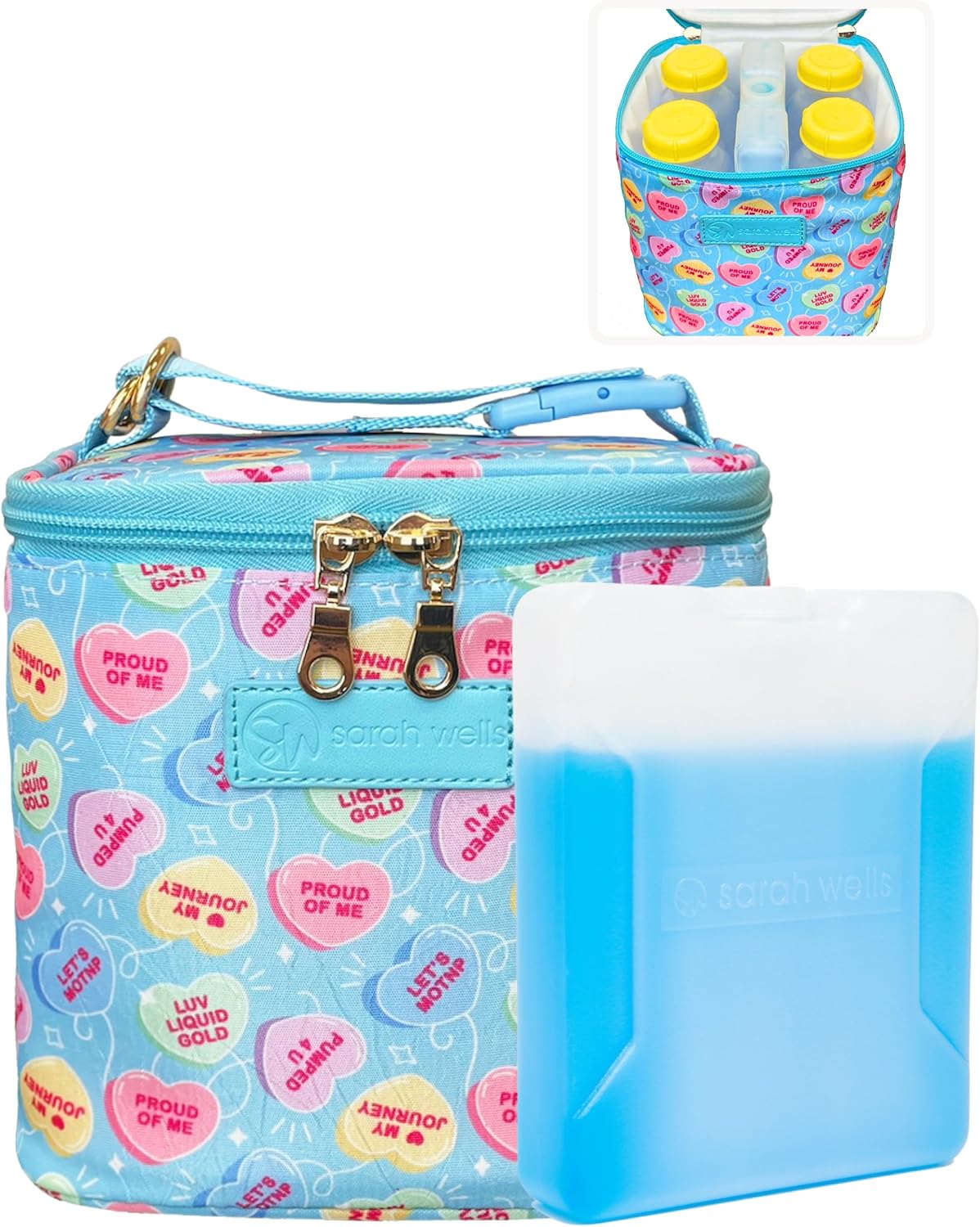 Cold Gold Breastmilk Cooler Bag for Work, Travel & Daycare