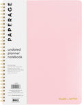 PAPERAGE Undated Daily Planner & To Do List Notepad - Blush cover