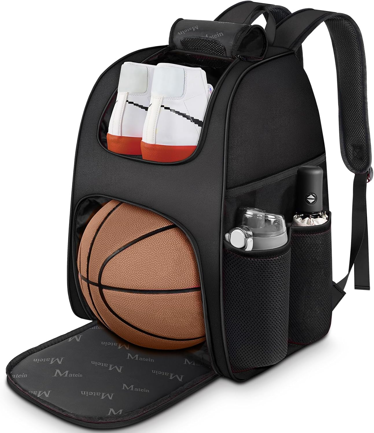 MATEIN Basketball Bag with Ball Holder & Shoe Compartment