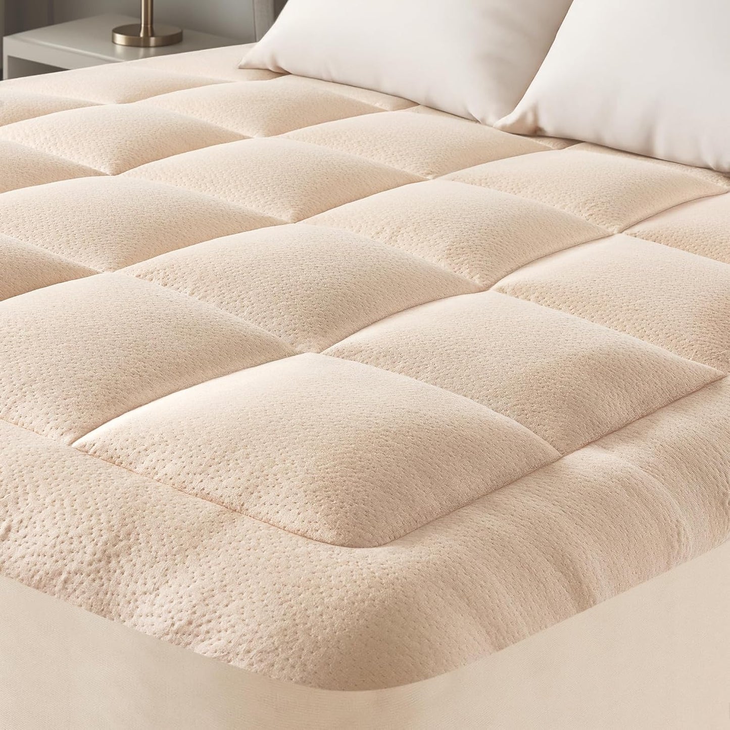 Ultra Soft King Size Mattress Topper for Back Pain Relief