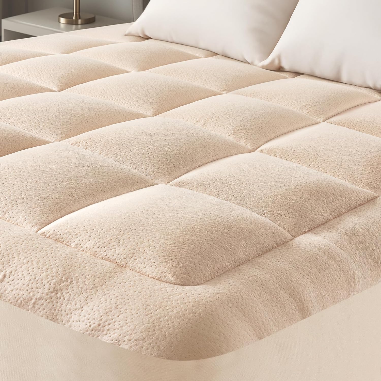 Ultra Soft King Size Mattress Topper for Back Pain Relief