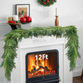 12Ft Christmas Garlands Norfolk Pine Garland - Realistic, Full