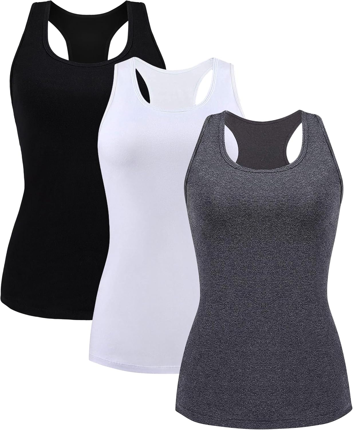 Breathable Women Tank Top with Shelf Bra for Yoga and Workout