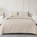 Exclusivo Mezcla Quilts Queen Size Lightweight Damask Quilt Set