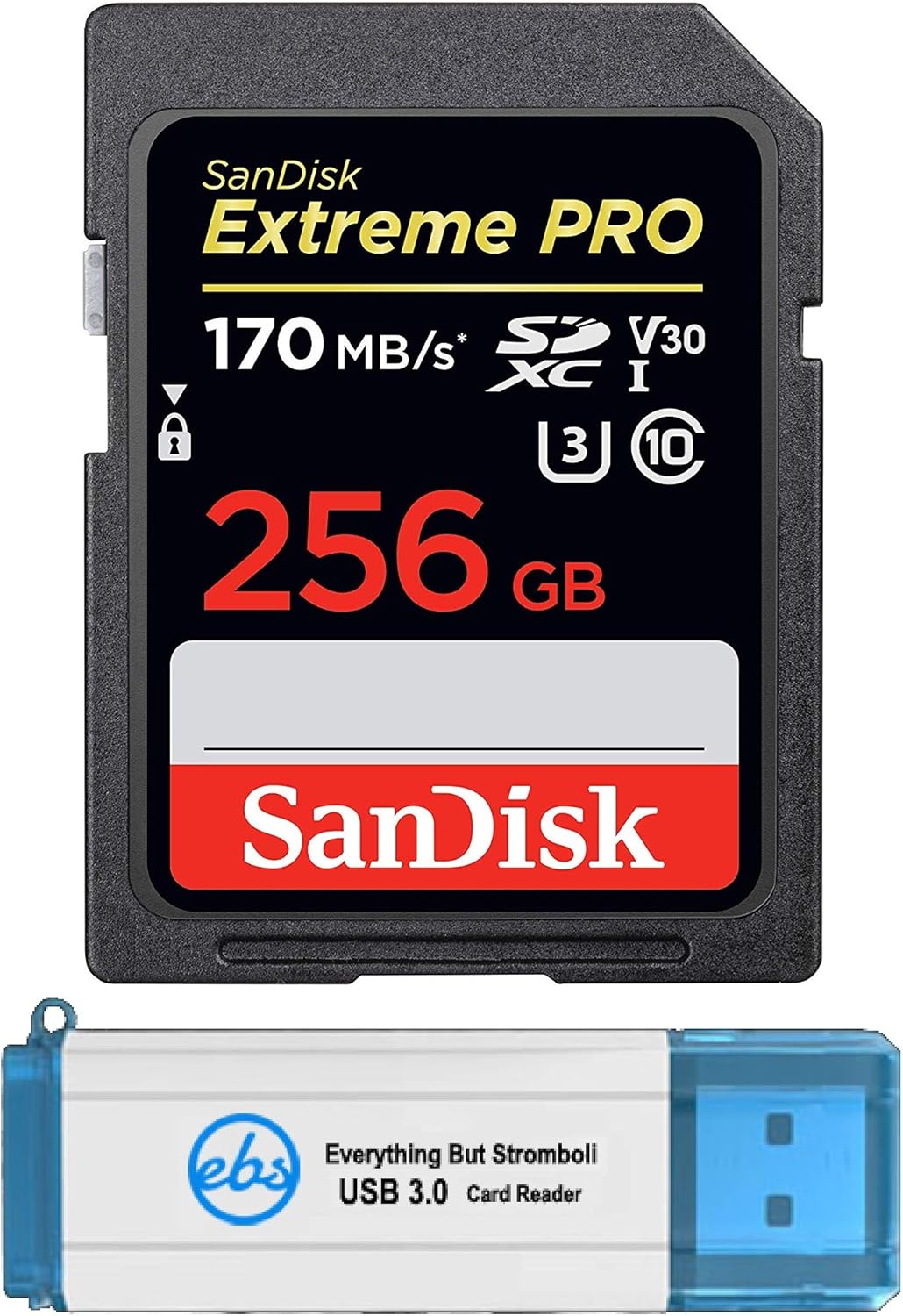 SanDisk Extreme Pro 256GB SD Card Bundle - Ideal for Nikon Cameras