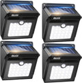 Solar Outdoor Motion Sensor Lights 4-Pack - Bright, Weatherproof