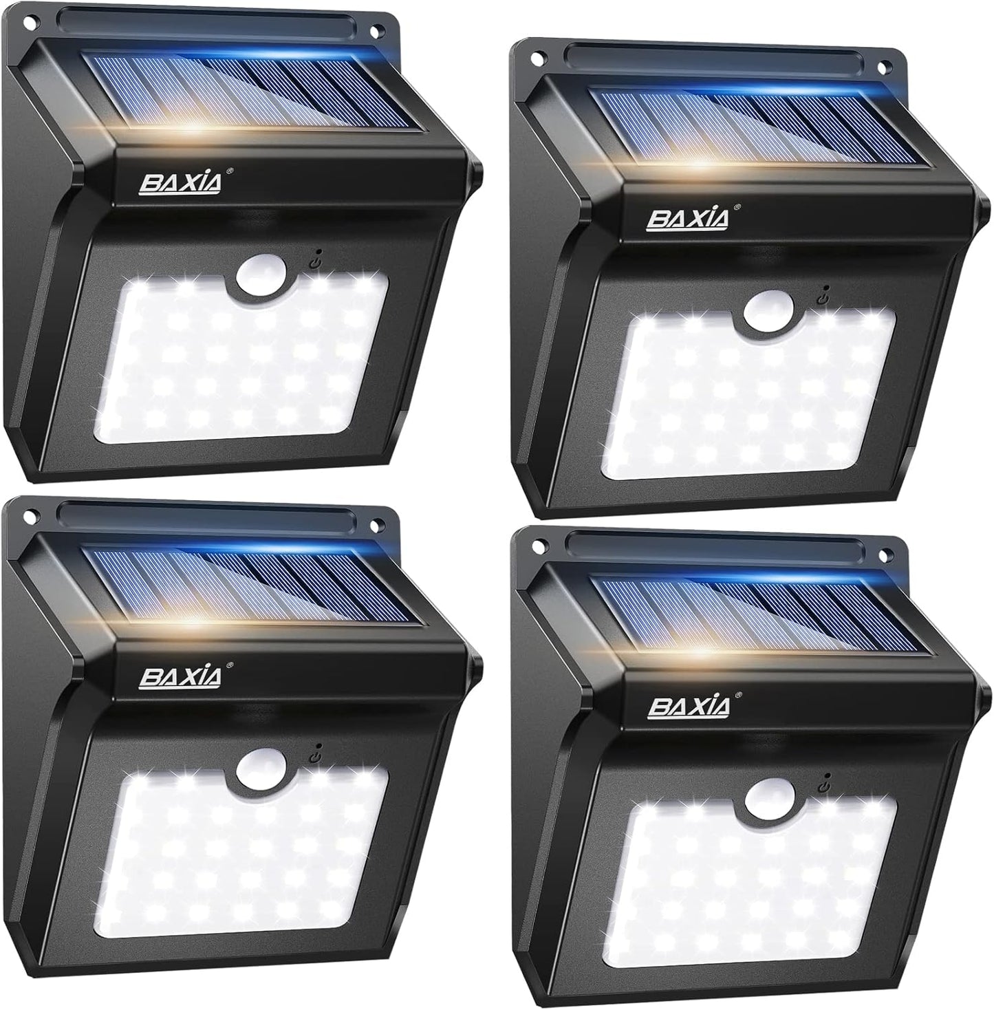 BAXIA TECHNOLOGY Solar Outdoor Lights for Security and Safety