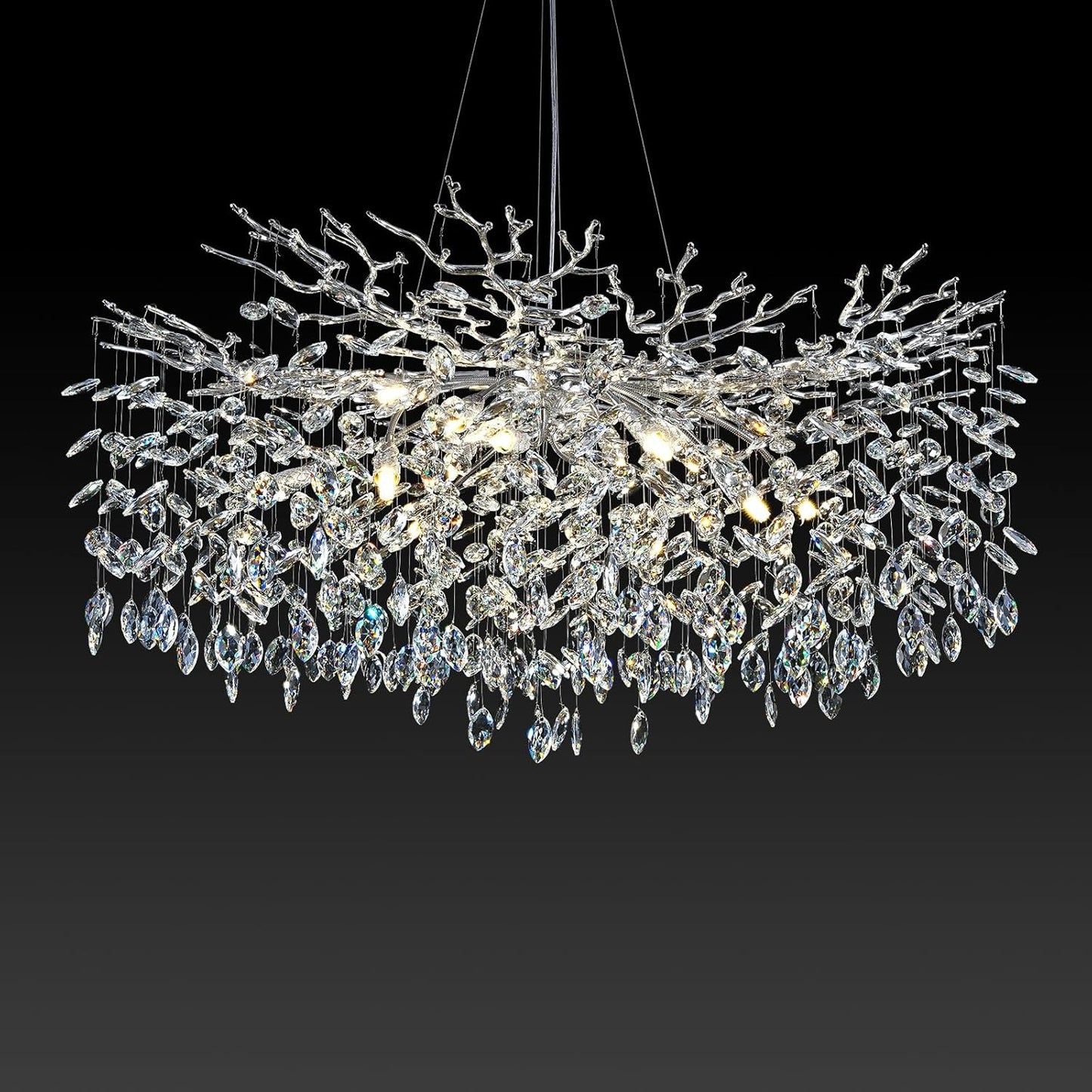 Modern Crystal Chandeliers for Dining Room with Unique Design