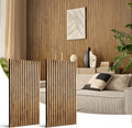 Wood Slat Wall Panel 2 Pc Soundproof Panels - Zebrawood